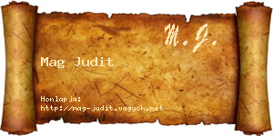 Mag Judit névjegykártya